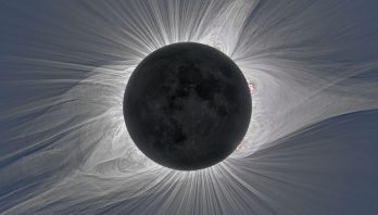 Solar corona during a total solar eclipse